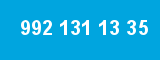 992 131 13 35